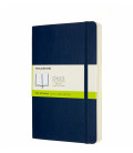Moleskine Classic Notebooks Plain Soft Expanded Large  Sapphire Blue Accessories