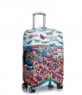 Wanderskye Reversible Luggage Cover - Where is Wanderskye (Medium) Accessories