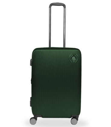 World Traveller PANAMA M (61/24) PALM GREEN Expandable Lightweight TSA lock Luggage