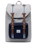 Herschel Little America Mid Light Grey Crosshatch/Peacoat Backpack