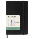 Classic Weekly Planner 2024 (POCKET) Soft 18-Month — Black [Notebook and Pads]