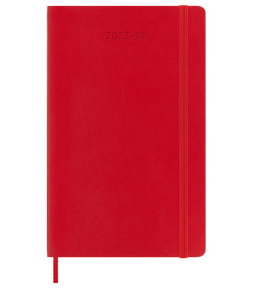 Classic Weekly Planner 2024 (LARGE) Soft 18-Month — Scarlet Red [Notebook and Pads]