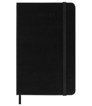 Classic Weekly Planner 2024 (POCKET) Hard 18-Month — Black [Notebook and Pads]