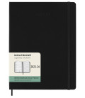 Classic Weekly Planner 2024 (XL) Hard 18-Month — Black [Notebook and Pads]
