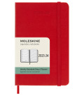 Classic Weekly Planner 2024 (POCKET) Hard 18-Month — Red [Notebook and Pads]