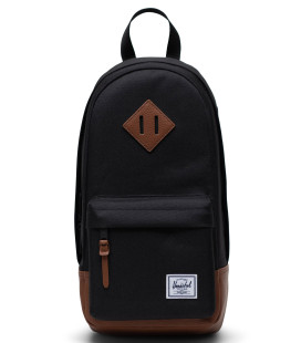 Herschel Heritage Shoulder Bag Black/Tan Crossbody