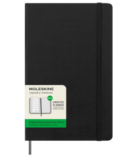 Classic Weekly Planner UNDATED (LARGE) Hard — Black