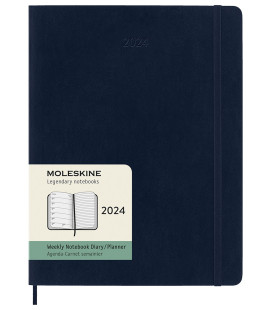 Classic Weekly Planner 2024 (XL) Weekly Soft 12-Month — Sapphire Blue