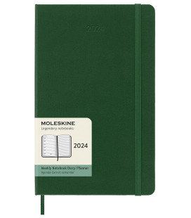 Classic Weekly Planner 2024 (LARGE) Weekly Hard 12-Month — Myrtle Green
