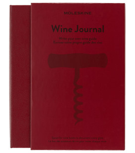 Wine Passion Journal (LARGE) Hard — Bordeaux Red