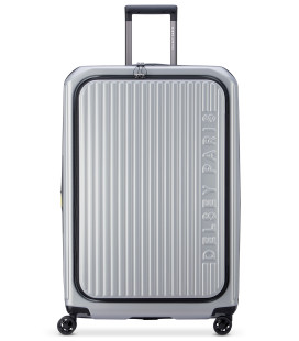 Securitime Zip Front Opening Silver 77cm (Large) Luggage