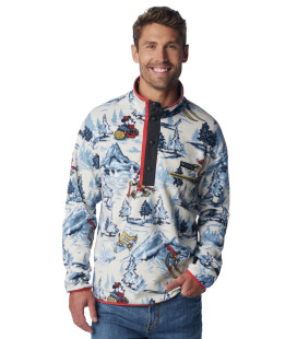 Men's Disney 100 Half Snap Fleece Jacket