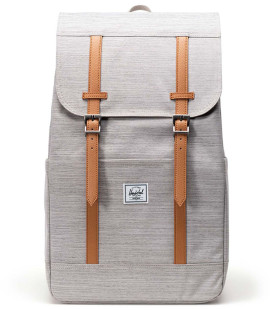 Herschel Retreat Light Grey Crosshatch Backpack