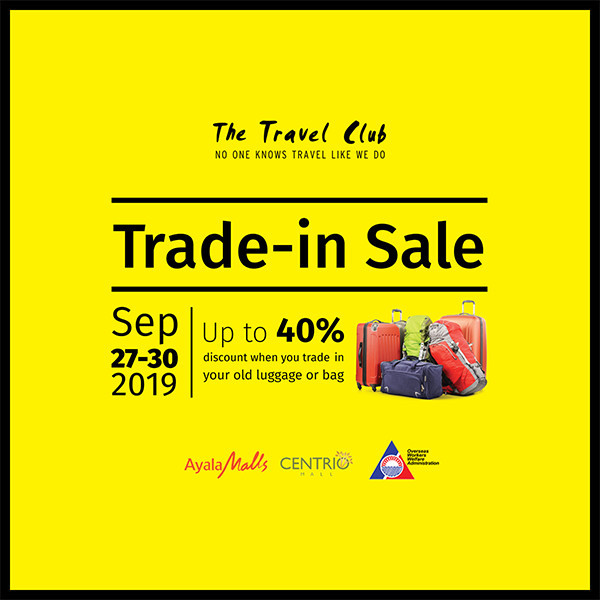The Travel Club Trade-In Sale is Back with “A Case for A Cause in Mindanao”